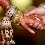 bride sitting waiting for procession, girlfriend before marriage