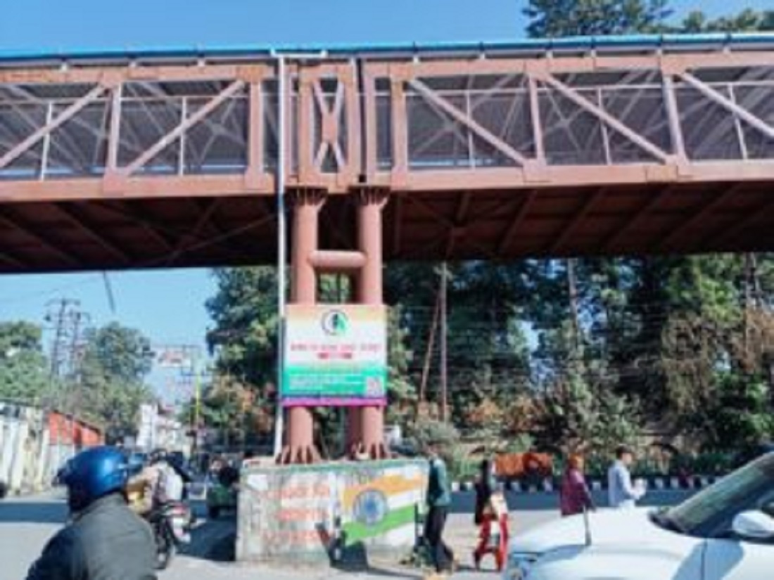 footoverbridge at the then tehsil chowk was inaugurated