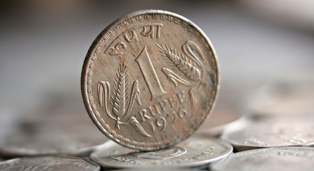 rupee gains 9 paise