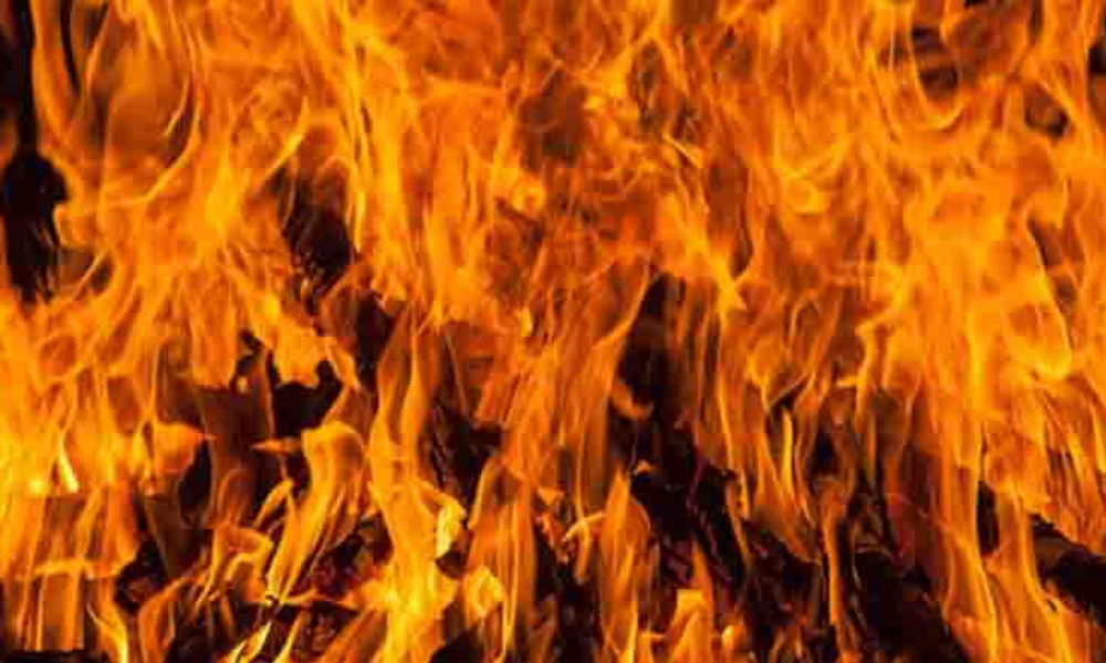 fire broke out in tehsil premises in