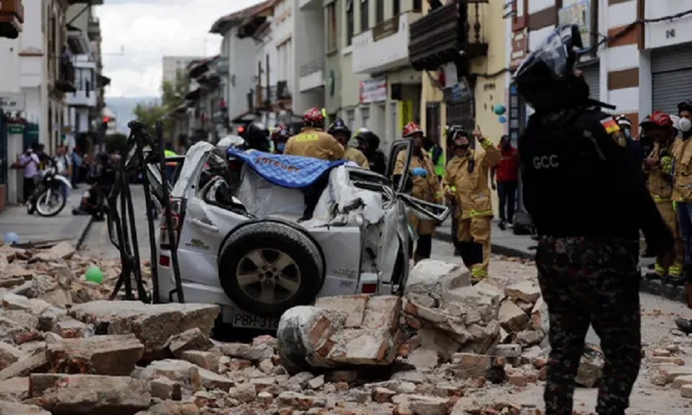 earthquake in south american country ecuador
