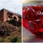 Paras stone in Raisen fort, 50 kilometers away