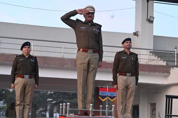 एसएसपी ने लगाई फिटनेस क्लास